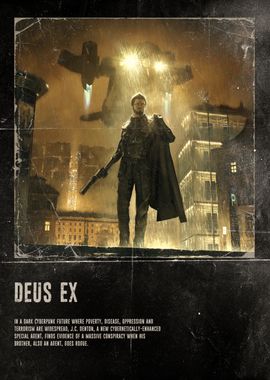 Deus Ex Cyberpunk Poster