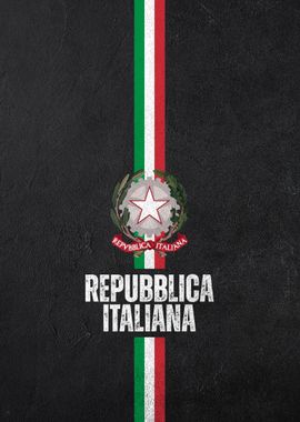 Italian Flag &amp; Coat of Arms