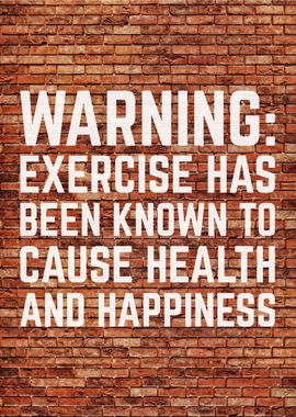 Exercise Warning Poster