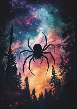 Spider in the Night Sky