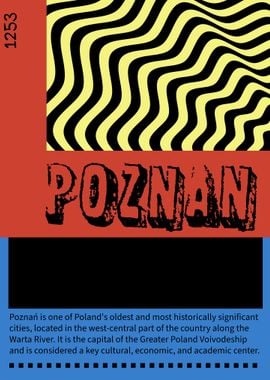 Poznan City Poster