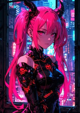 Cyberpunk Anime Girl