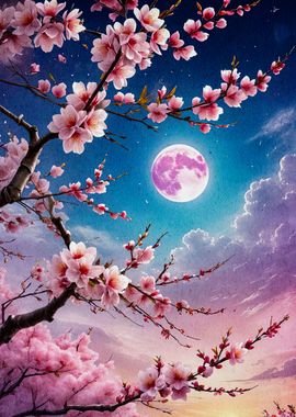 Cherry Blossom Moon