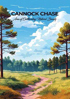 Cannock Chase Nature Poster