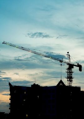 Construction Crane Silhouette