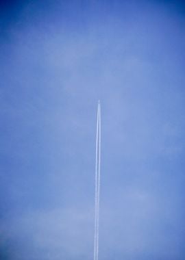 Trail in Blue Sky