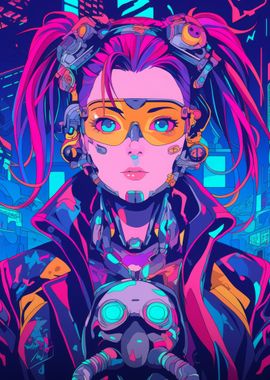 Cyberpunk Anime Girl