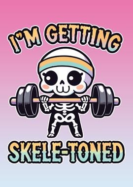 I'm Getting Skele-Toned, Funny Halloween Workout