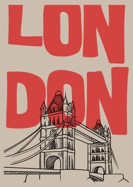 London Bridge Illustration