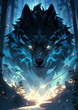 Blue Wolf Spirit