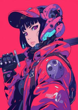 Cyberpunk Anime Girl