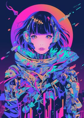 Cyberpunk Anime Girl