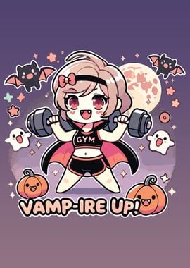 Vampire Gym Girl Halloween