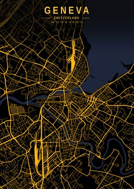 Geneva Golden City Map