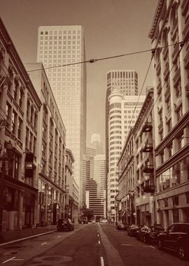 Sepia Cityscape