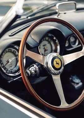 Classic Ferrari Steering Wheel