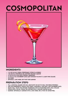 Cosmopolitan Cocktail Recipe