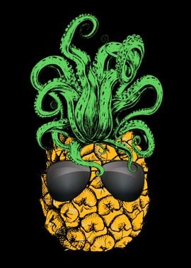 Pineapple with Octopus Hair