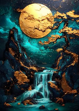 Golden Moon Waterfall