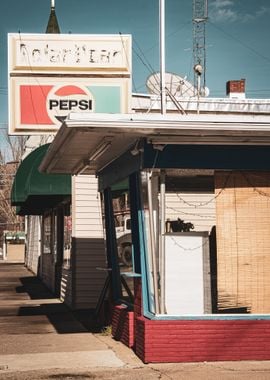 Retro Diner Facade