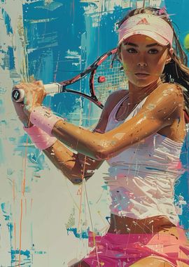 Tennis Player Portrait