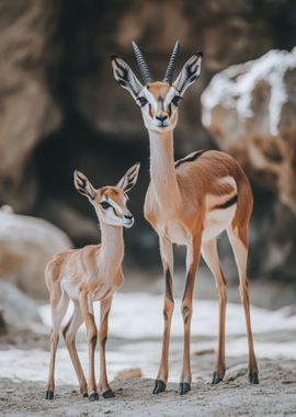 Mother and Baby Gazelle