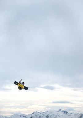 Snowboarder in Mid-Air