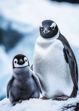 Penguin Family Portrait