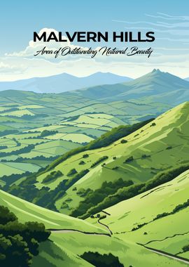 Malvern Hills Travel Print