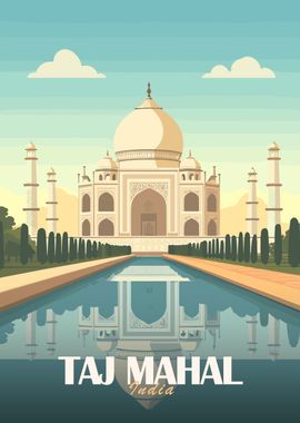 Taj Mahal Illustration