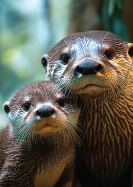 Otter Family Portrait