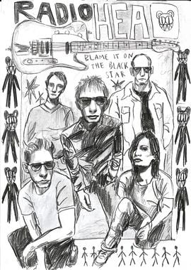 Radiohead Band Sketch