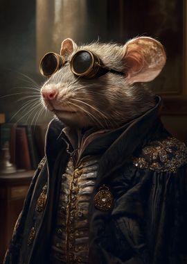 Cool Rat in Goggles Fashion