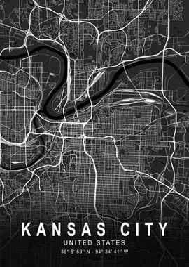 Kansas City Dark Map