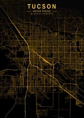 Tucson Golden City Map