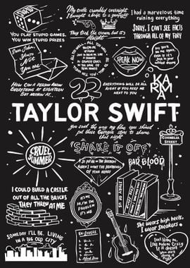 Taylor Swift Lyrics Art