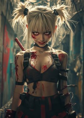 Bloody Anime Girl Cosplay