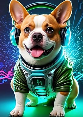 French Bulldog DJ