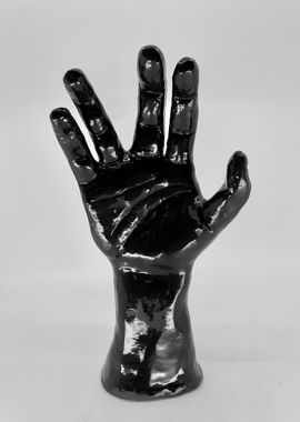 Black Hand Sculpture