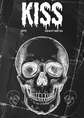 KISS Heavy Metal Skull