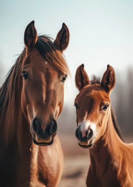 Horse and Foal Portrait