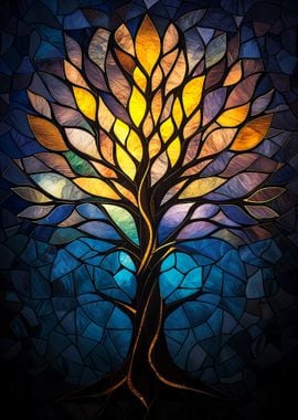 Stained Glass Tree