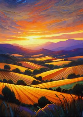 Fields of Amber Light