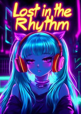 Lost in the Rhythm Anime Girl