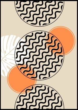 Abstract Wavy Circles