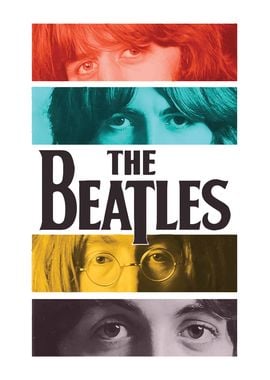 The Beatles Eyes Poster