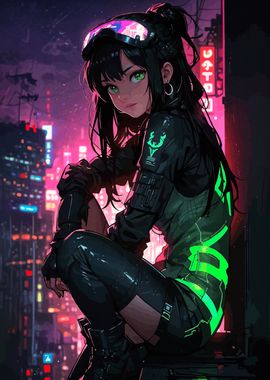 Cyberpunk Anime Girl