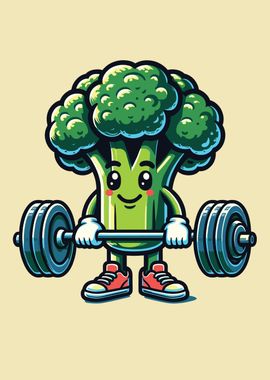 Broccoli Lifting Weights