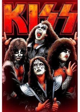 KISS Band Poster