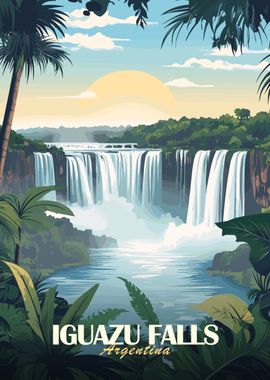 Iguazu Falls Argentina Poster